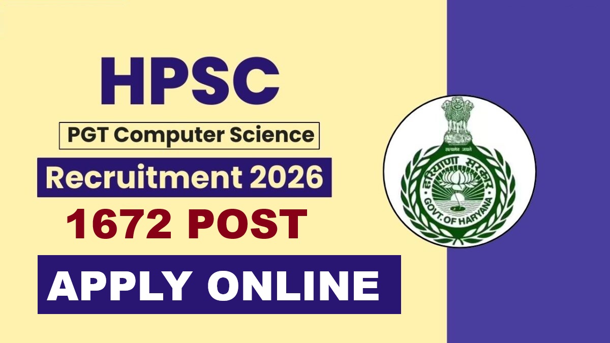HPSC PGT Computer Science Online Form 2026 (1672 Post) – Start