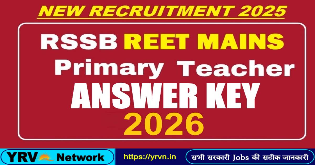 RSSB REET Mains Primary Teacher Answer Key 2026 – Released