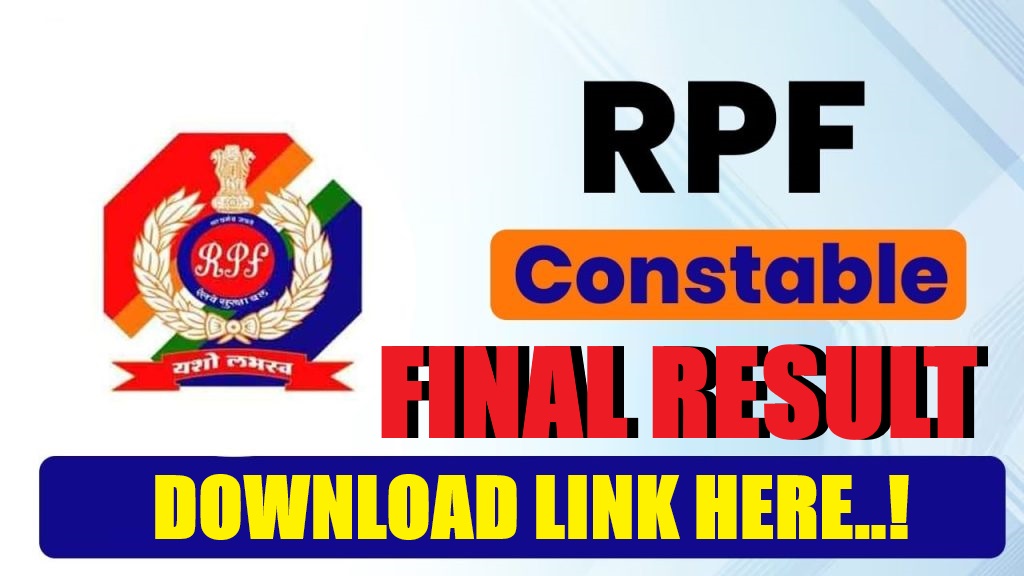 Railway RPF Constable Final Result 2026 – Out