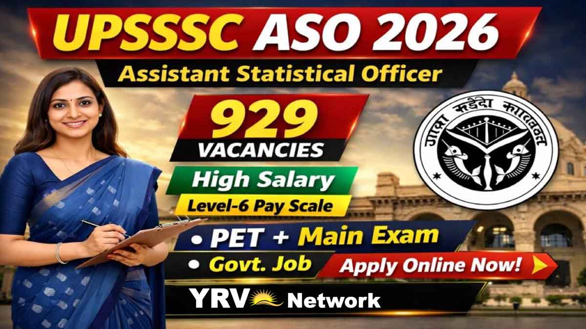 UPSSSC Assistant Statistical Officer ASO Online Form 2026