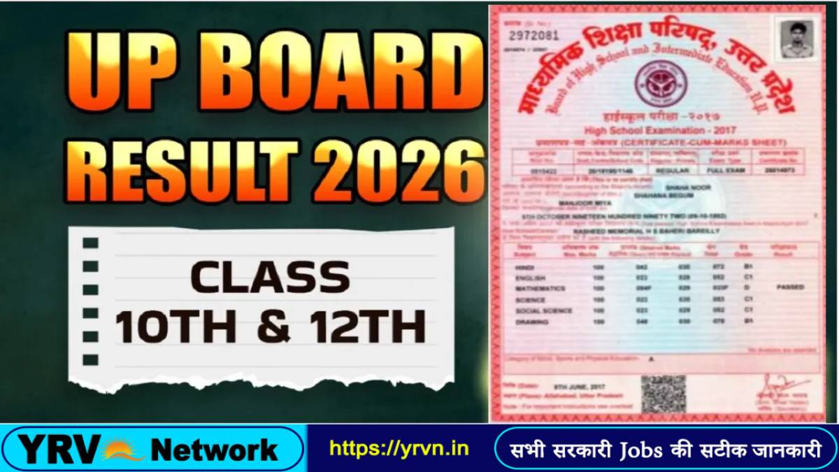 UP Board 10th / 12th Result 2026 – Soon