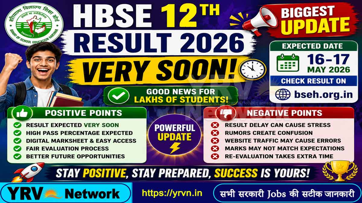 HBSE 12th Result 2026 – Very Soon