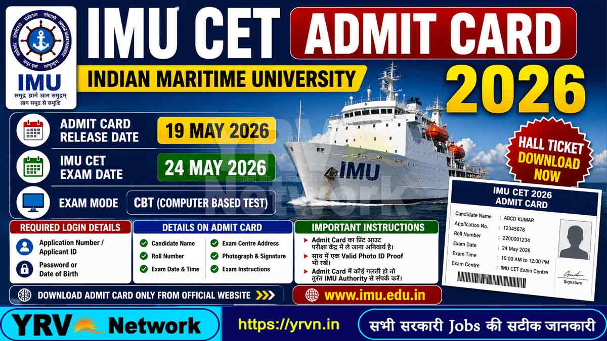 IMU CET Admit Card 2026 – Released