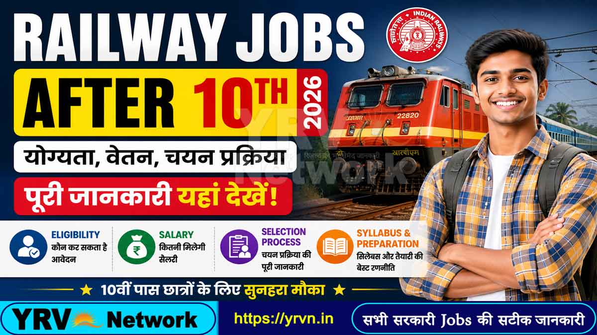 Railway Jobs After 10th 2026 YRV Network