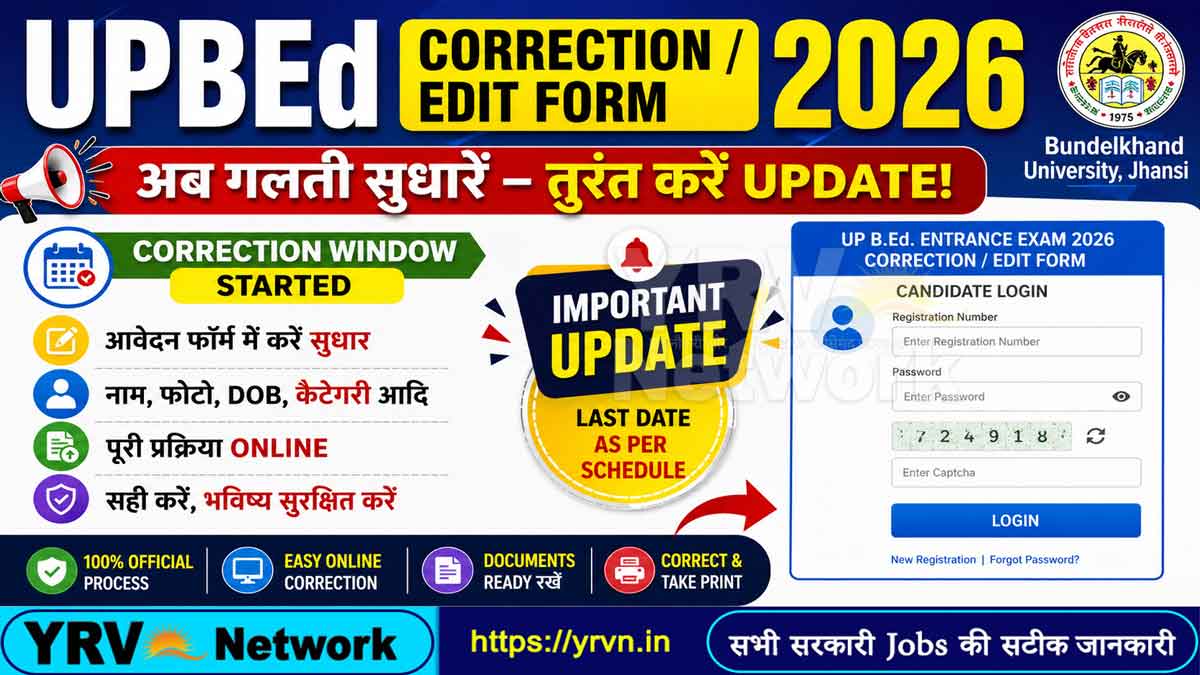 UPBEd Correction / Edit Form 2026 – Link Active