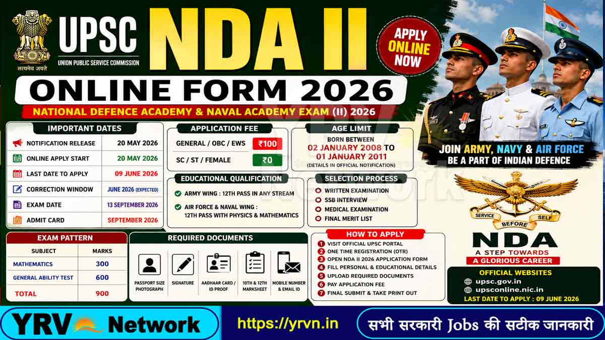 UPSC NDA II Online Form 2026
