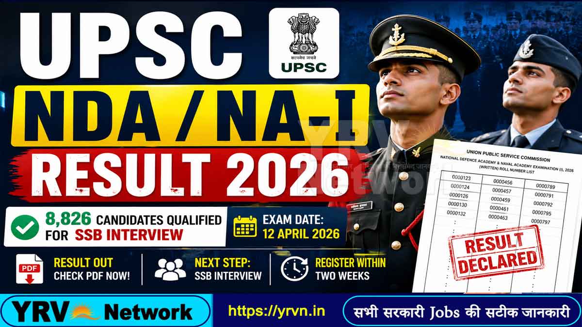 UPSC NDA / NA-I Result 2026-Released 