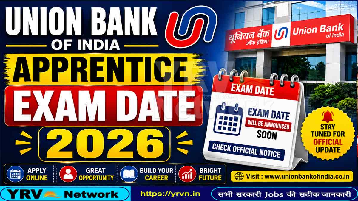 Union Bank of India Apprentice Exam Date 2026