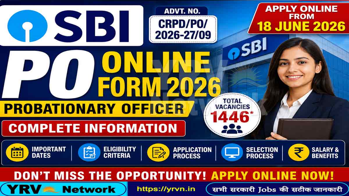 SBI PO Online Form 2026 for Recruitment 2026