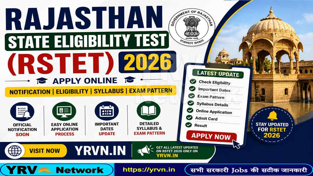Rajasthan State Eligibility Test SET Online Form