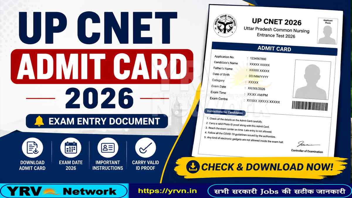 UP CNET Admit Card 2026