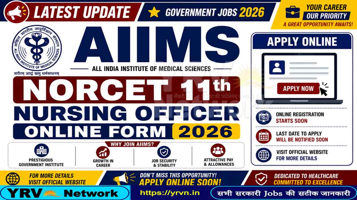 AIIMS NORCET 11th Nursing Officer Online Form 2026 – Started