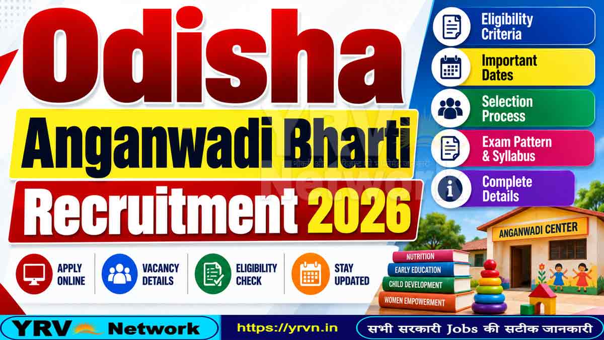 Odisha Anganwadi Bharti Recruitment 2026 