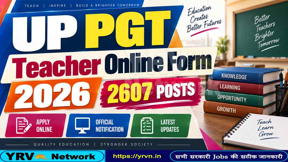 UP PGT Teacher 2026 Online Form
